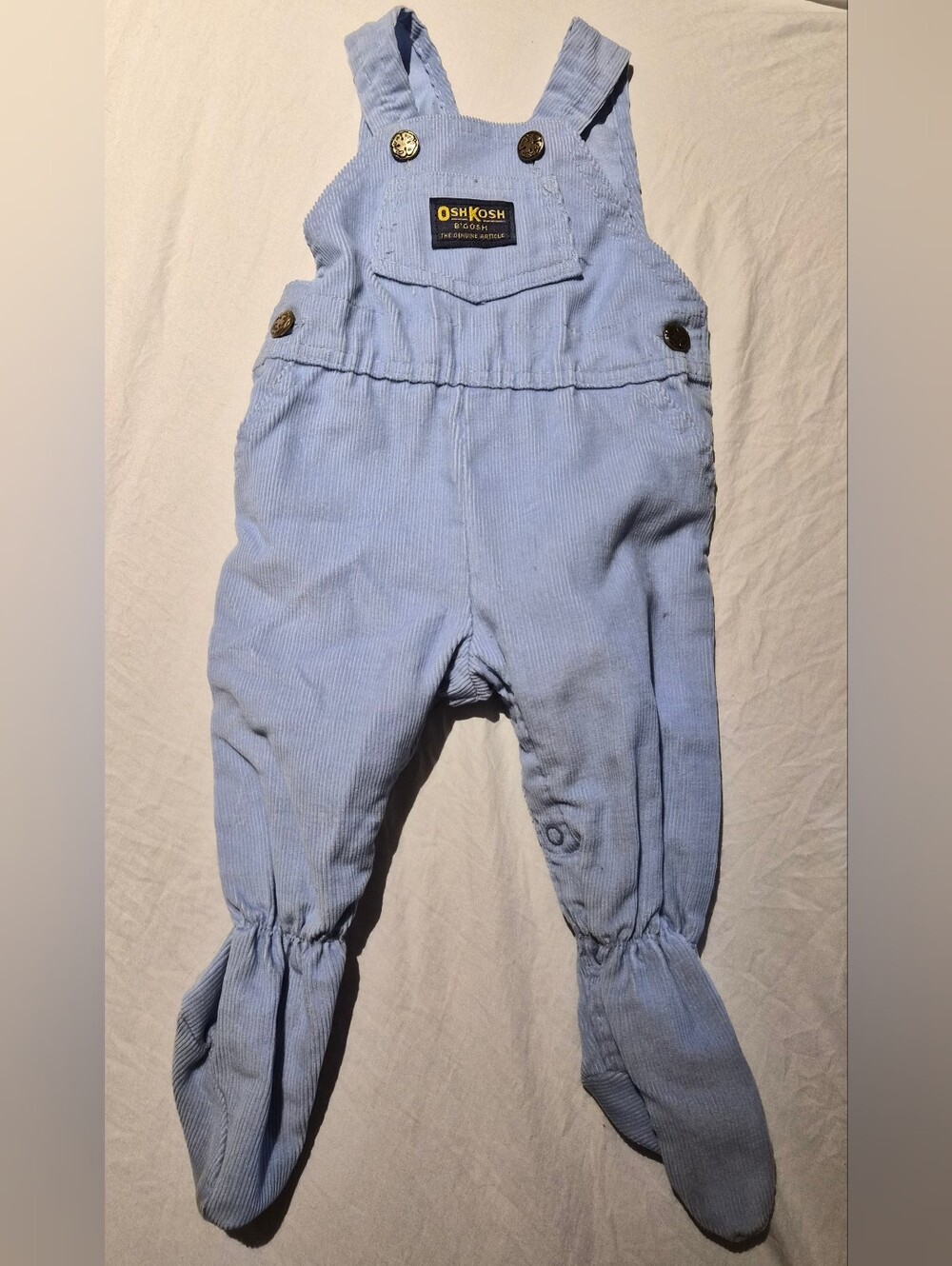 rare vintage oshkosh footed overalls
